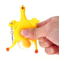 Cute Toys Chicken Egg Laying Hens Stress Relief Toy for Children Audlt Tricky Funny Gadgets Toys Squeeze Ball Party Gifts Favors