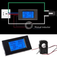 AC 80-260โวลต์100A แรงดันไฟฟ้าปัจจุบันวัตต์พลังงานเมตร PZEM-061ที่มีแยก CT