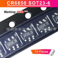 10pcs CR6850 SOT23-6 CR6850D CR6850 CR6850S SOT-23 SOT-23-6 Marking 6850 6850H 6850M 6850N 6850L 6pins PWM Controller Power Supply IC New Original