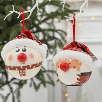 8CM Christmas Tree Balls Santa Claus Snowman Hanging Ball Ornament Xmas Tree Home Party Decoration New Year Christmas Ornaments