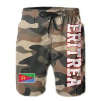 Mens Camouflage Eritrea Flag Eritrean Fans Beach Pants Shorts Surfing M-2XL Polyester Army Air Force Navy Color Running