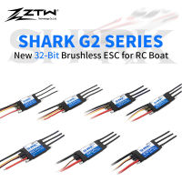 ZTW 32บิต ESC Shark 20A 100A 30A 40A 50A G2 SBEC 5V6V 8A Brushless Speed Controller สำหรับ RC เรือใต้น้ำ Thruster