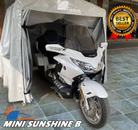 โรงจอดรถสำเร็จรูป CARSBRELLA รุ่น MINI SUNSHINE B สำหรับจอดรถมอเตอร์ไซค์ขนาดเล็ก - กลาง ผ้า ,UV หนา 0.5 mm