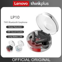 Lenovo LP10     หูฟังบลูทูธ 5.2 หูฟัง TWS โทรศัพท์ตัดเสียงรบกวน ชุดหูฟังเล่นเกมควบคุมความหน่วงแฝงแบบสัมผัสพร้อมไมโครโฟน หูฟังบลูทูธไร้สาย