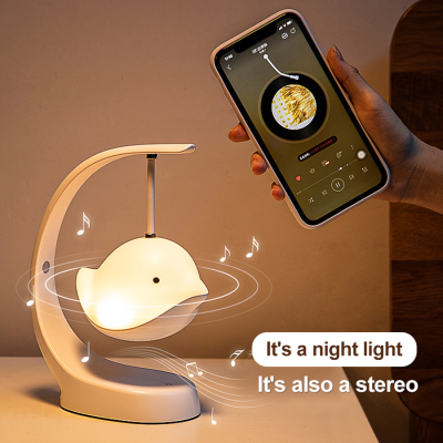 Smart Bluetooth-Compatible Music Led Night Light Colorful Speaker Touch Control Night Lamp For Bedroom Decoration USB Rechargeab