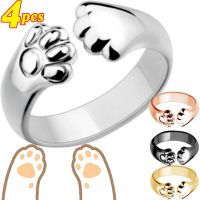 1/2/4Pcs Rings for Adjustable Couple Cartoon Little Jewelry