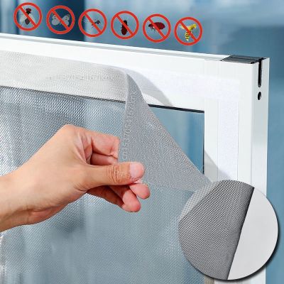 Bedroom Window Nets Insect Fly Curtain Indoor Anti Bug Mesh Repair Tape