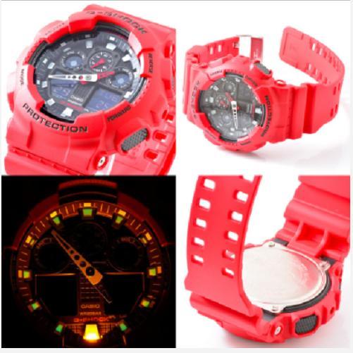 casio-นาฬิกาข้อมือ-g-shock-รุ่น-ga100b-4a-สีแดง