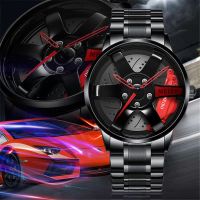 【HOT】 Car Watches Men Wrist Rim Wristwatch Men  39;s