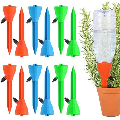 Plant Waterer, 12PCS Self Plant Watering Spikes System with Slow Release Control Valve Switch, Automatic Plant Waterer