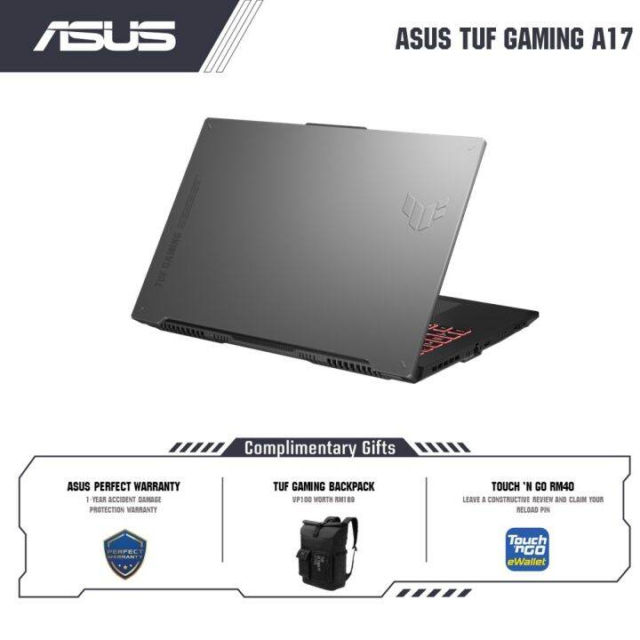 Asus Tuf Gaming A17 Fa707r Chx024w Amd Ryzen 7 6800h 8gb 32gb Ram 512gb Ssd 173fhd 7723