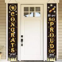 Graduation Party Decorations New Graduation Season Party Graduation Decoration Couplet 2023 Background Curtain Flag