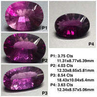 พลอยหลวมสีชมพูฟลูออไรท์ธรรมชาติ 100%. 100% natural pink fluorite loose gemstone