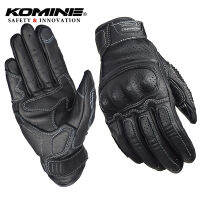 KOMINE GK-217 Retroสไตล์หนังรถจักรยานยนต์ถุงมือนักแข่ง3Dตาข่ายBreathableหน้าจอสัมผัสMotocrossขี่มอเตอร์ไบค์ถุงมือGk 217