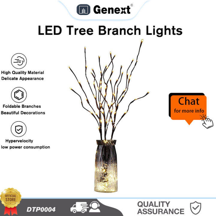GENEXT Led Lights Tree Branch Light Simulation LED Willow Branch Lamp