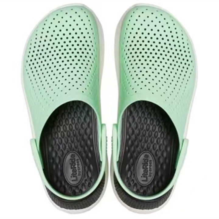 รองเท้าแตะ-crocs-สำหรับสุภาพสตรีทำจากยางคุณภาพดีนุ่มน้ำหนักเบากันลื่นราคาสมเหตุสมผลของแท้-100