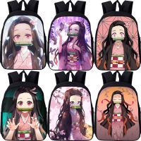 Demon Slayer Kimetsu No Yaiba Backpack Kids Anime School Bags for Boys Girls Nezuko Tanjirou Cosplay Kindergarten Bags Mochila