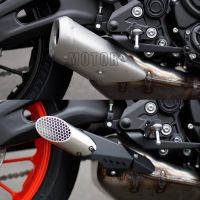 ☜ↂ CNC aluminium FOR YAMAHA MT-07 2018 2019 2020 MT07 MT 07 Motorcycle Accessories Motor Style exhaust cover Exhaust Muffler Pipe