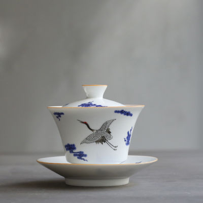 } ”| 》? ชุดชาถ้วยชากังฟูถ้วยชาเครื่องเซรามิกแบบจีนเครื่องกระเบื้องสีขาว110มล. กาอัพถ้วยน้ำชาสำหรับตกแต่งเครื่องดื่มเครน