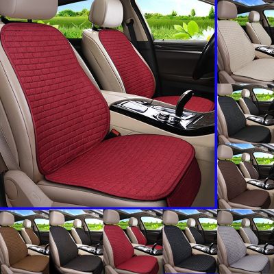 {Automobile accessories} Sarung Jok Mobil ผ้าลินินด้านหน้า/หลัง/เบาะผ้าลินินแผ่นหุ้มกันรอยสีดำ/ สีแดง/สีเบจ/สีเทา/กาแฟ/สีน้ำตาลสำหรับ Citron C5 Aircross F6 X45