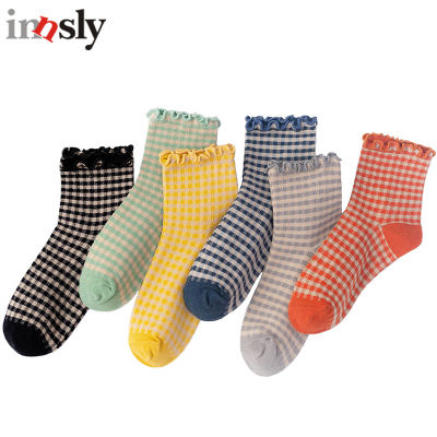 Frilly Women Socks Cotton Kawaii Lattice Comfortable Lolita Fashion Retro Female Socks
