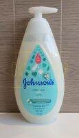 สบู่เหลว จอนห์สัน แอนด์ จอนห์สัน หัวปั้ม 500 ml.สูตร มิลค์+ไรซ์ บาธ Johnsons milk + rice bath