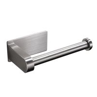 Stainless Steel Paper Roll Holder Toilet Paper Towel Holder Self-Adhesive Punch-Free Toilet Paper Holder