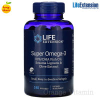 น้ำมันปลา โอเมก้า3 Life Extension, Super Omega-3, 240 Softgels น้ำมันปลา fish oil โอเมก้า 3 DHA EPA ดีเอชเอ