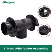 60mm/75mm T Pipe With Valve Assembly For Webasto Eberspaecher Diesel Parking Heater Air Vent Ducting