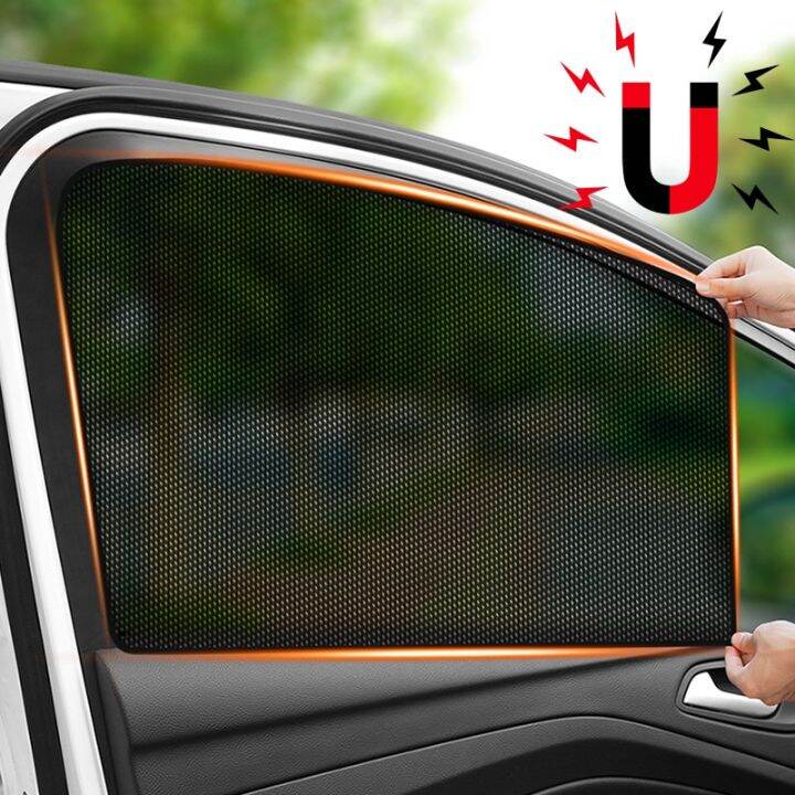New 5D Carbon Mesh Car Side Windows Sunshade Summer Sunscreen Heat