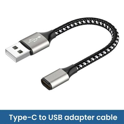 MSAXXZA แบบพกพาสำหรับเครื่องพิมพ์แล็ปท็อปสาย PD ประเภท C OTG สายพ่วงตัวผู้ไปยังทีเสียบยูเอสบี C เพื่อสาย USB สายส่งข้อมูลสายเคเบิลข้อมูลอะแดปเตอร์ USB