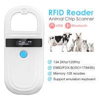 【CW】 Handheld 134.2KHz 125kHz Reader Dog Microchip Scanner FDX-B Glass Chip USB/Bluetooth Tag with Tags