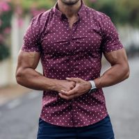 Summer NewPrint MensSleeve Shirt