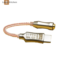 Lexin Kitchen อะแดปเตอร์หูฟังใหม่ CX31993 USB Type C DAC output NR128dB PCM 32B/384kHz