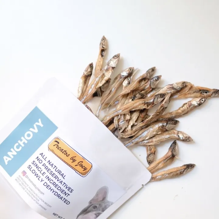 All Natural Dehydrated Anchovy Healthy Pet Treats for Dogs or Cats
