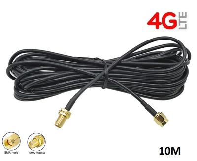 10M RP-SMA Male To Female Extension Cable Line For 3G 4G Wireless Route