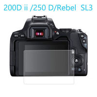 กระจกกันรอยหน้าจอสำหรับ Canon EOS 200D Mark Ii MK2 250D Rebel SL3จูบ X10กล้องปกฟิล์มป้องกันป้องกัน