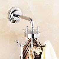 ☇ Bathroom Gold/chrome coat hookEuropean style creative Multifunction bathroom robe hookswall mounted clothes hooksJ16601