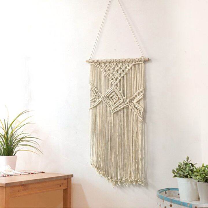 macrame-พรมทอแขวนผนังสไตล์โบฮีเมียนสำหรับ-z024ห้องนั่งเล่นตกแต่งบ้านพื้นหลังโซฟาแต่งพู่พรมศิลปะแขวนผนังสไตล์นอร์ดิก