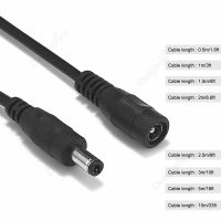 【YF】 0.5-10m 20/22AWG DC Extension Cable 12V 5.5x2.1mm Female to Male Plug Jack Extend Cord For CCTV Camera Power Adapter