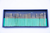 RRT ชุดดอกเจียร์สายอ่อนหัวเพชร ขนาด3mm.30pc