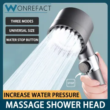 Premium Quality Pressurized Shower Head - Handheld High Pressure Water  Saving Showerheads - 4-setting Powerful Shower Heads