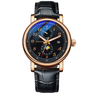 ⌚AOKULASIC 2023นาฬิกาข้อมือนาฬิกาบุรุษแฟชั่นแนวสปอร์ต,นาฬิกาธุรกิจสำหรับผู้ชายกลไกอัตโนมัติกันน้ำแบรนด์ชั้นนำใหม่