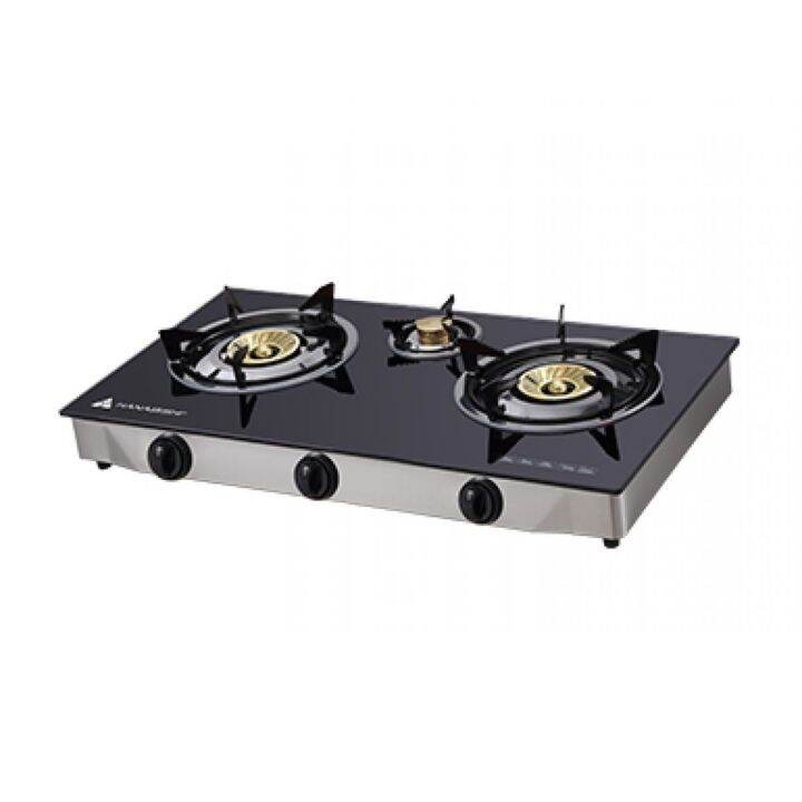 3 Burner Gas Stove Glass Top Ggs-300 