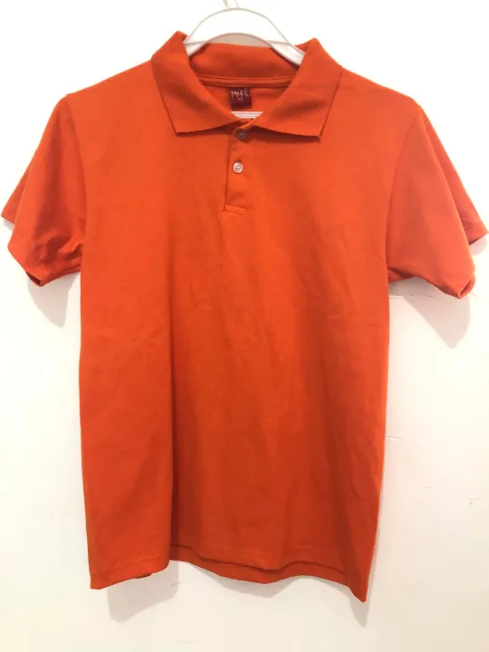 YALEX Gold PLAIN Polo Shirt in Color Orange | Lazada PH