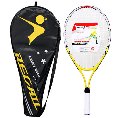Childrens Tennis Training Rackets Aluminum Alloy Handle Kid Youth Beginners Practice Students Boy Girl Sports Equipment Package