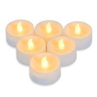 6PCS Tealight Led Candles Flameless Electronic Candle Timer Candle Decoration For Home Festival Wedding Party Battery-Operated