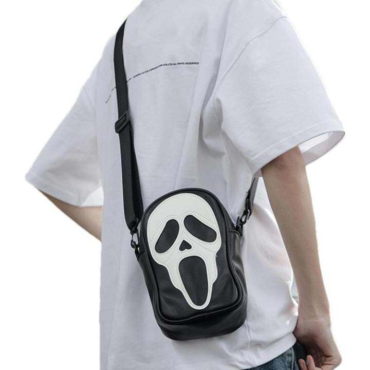 western-shoulder-bag-shoulder-sling-skull-travel-bag-reusable-crossbody-cell-phone-purse-for-cycling-hiking-shopping-polite