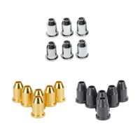 【cw】6Pcsset Guitar String Ferrules Guitar String Caps Mounting Buckle Through Body Ferrules Bushing for Electric Guitarshot ！