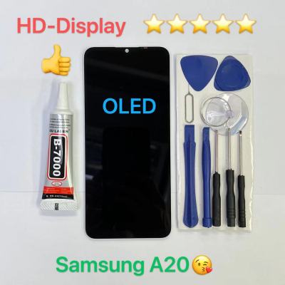 ชุดหน้าจอ Samsung A20 OLED เฉพาะหน้าจอ